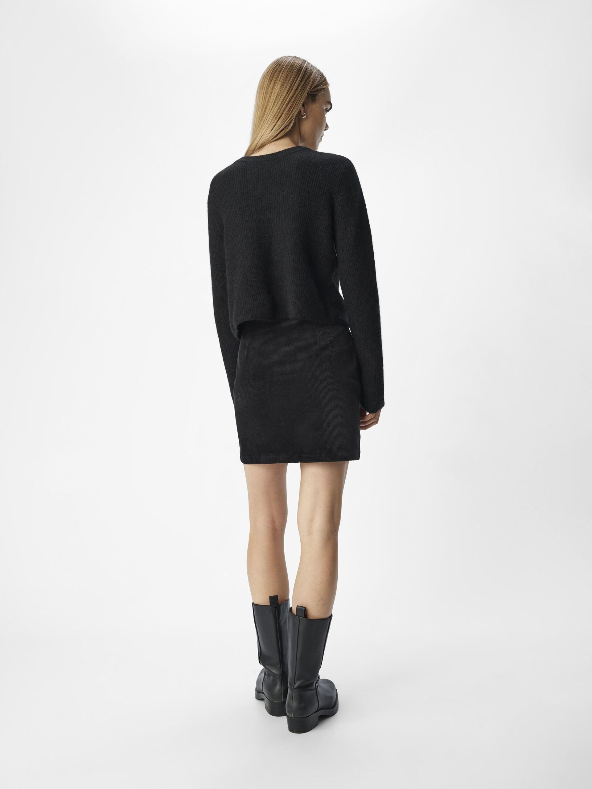Carousel image - BOW DETAIL CARDIGAN, Black | 3