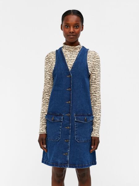Object Collectors Item DENIM SPENCER DRESS, Medium Blue Denim, highres - 23040136_MediumBlueDenim_003.jpg