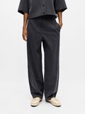 Product image thumbnail - BARREL FIT TROUSERS, Dark Grey Melange | 2