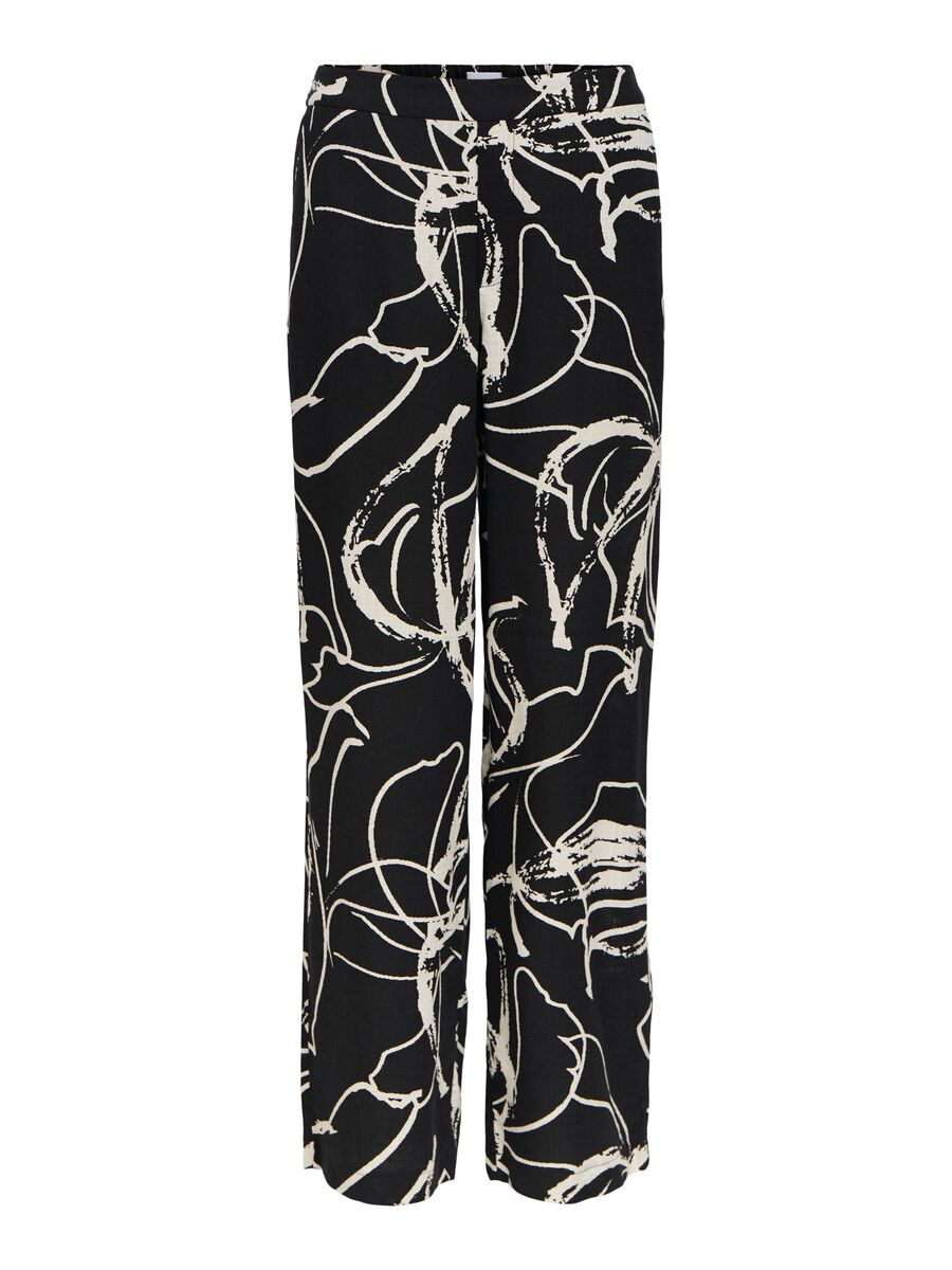 Carousel image - JAMBE LARGE PANTALON, Black | 1