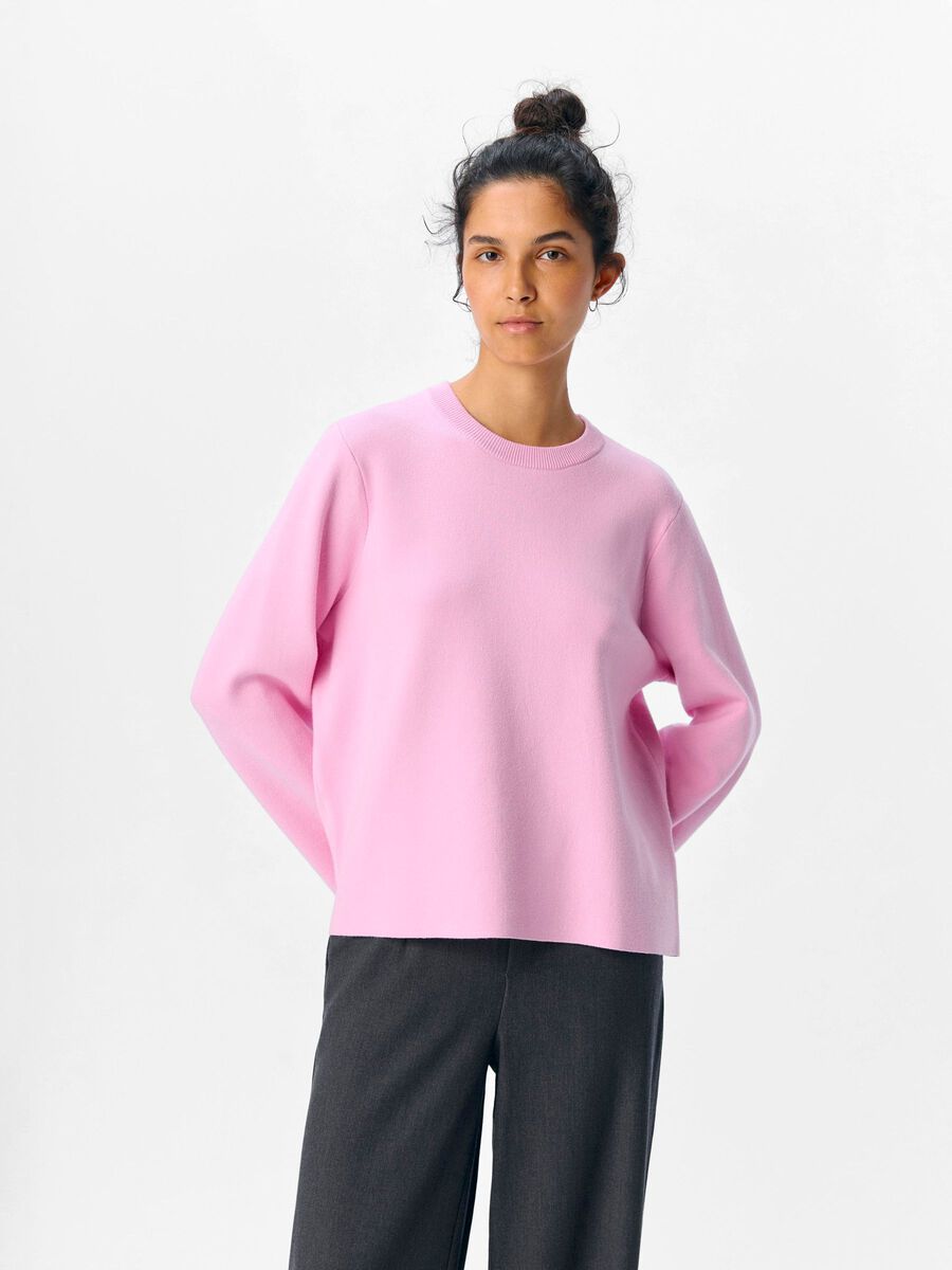 OBJECT LONG SLEEVED KNITTED PULLOVER, Pink Frosting, highres - 23043511_PinkFrosting_003.jpg