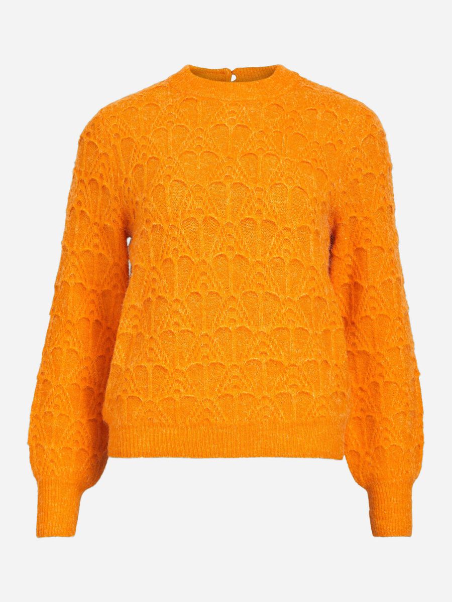 Object Collectors Item TEXTURED KNITTED PULLOVER, Marigold, highres - 23043174_Marigold_001.jpg