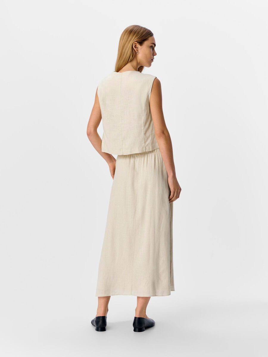 OBJECT A-LINE MIDI SKIRT, Sandshell, highres - 23046342_Sandshell_004.jpg