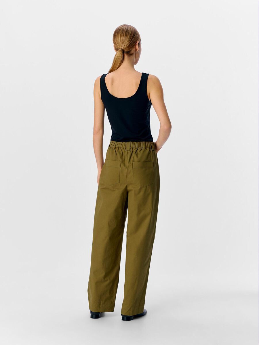 OBJECT BARREL LEG TROUSERS, Capulet Olive, highres - 23046340_CapuletOlive_004.jpg