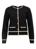 OBJECT KNITTED CARDIGAN, Black, highres - 23048170_Black_1237536_001.jpg