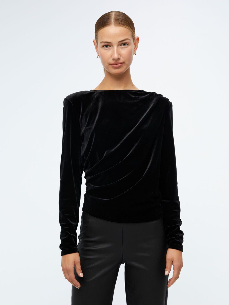 Object Collectors Item VELVET TOP, Black, highres - 23040495_Black_003.jpg