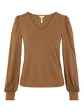 Object Collectors Item V-NECK LONG SLEEVED TOP, Sepia, highres - 23035748_Sepia_001.jpg