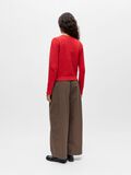 Product image thumbnail - D&Eacute;COLLET&Eacute; EN V CARDIGAN EN MAILLE, Poinsettia | 3