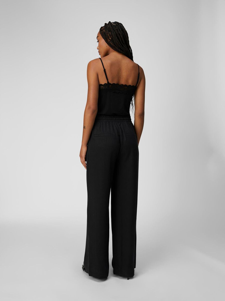 OBJECT LACE SLEEVELESS TOP, Black, highres - 23031016_Black_004.jpg