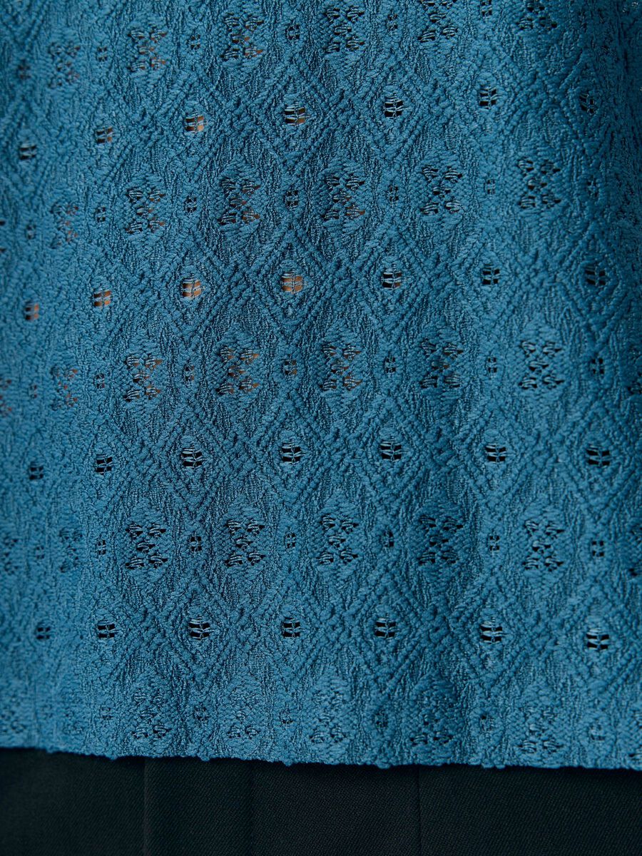 Carousel image - LONG SLEEVED TOP, Dark Denim | 5