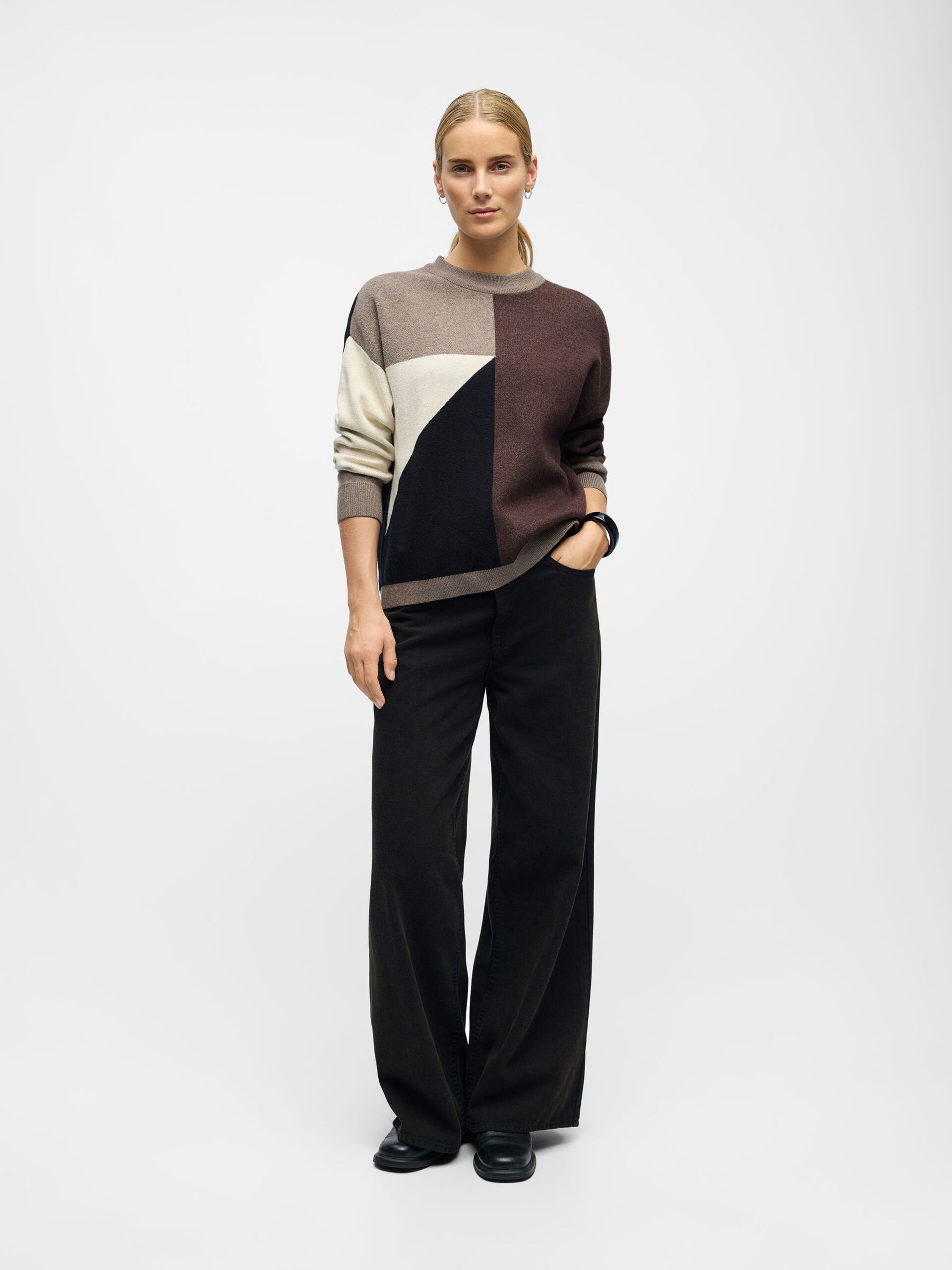 Carousel image - KNITTED PULLOVER, Morel | 4