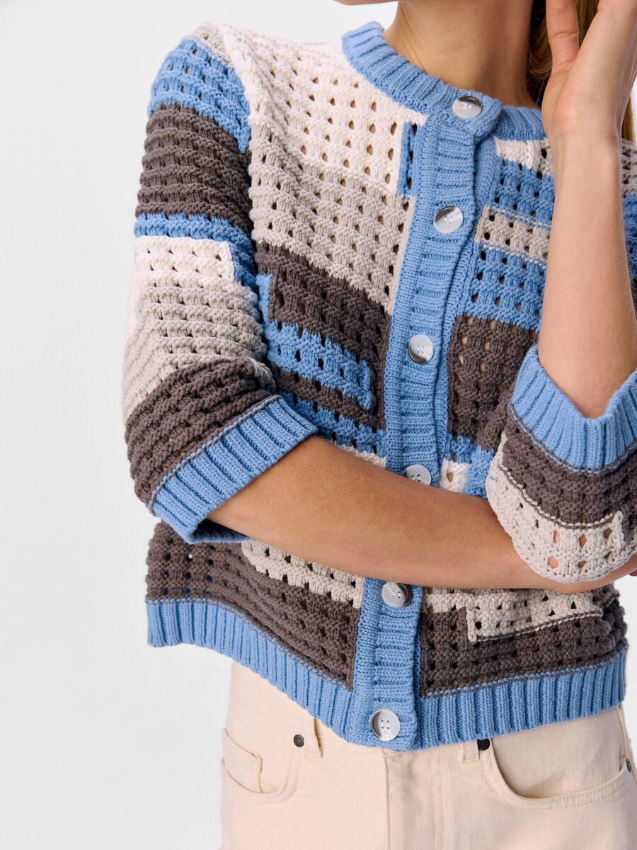 Carousel image - KNITTED CARDIGAN, Cloud Dancer | 5