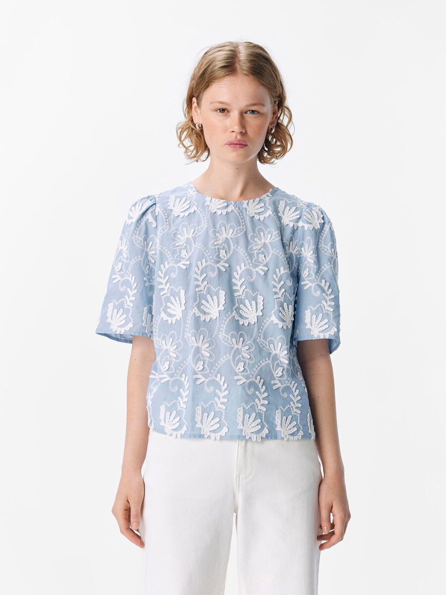 OBJECT EMBROIDERED BLOUSE, Kentucky Blue, highres - 23048111_KentuckyBlue_1253732_003.jpg