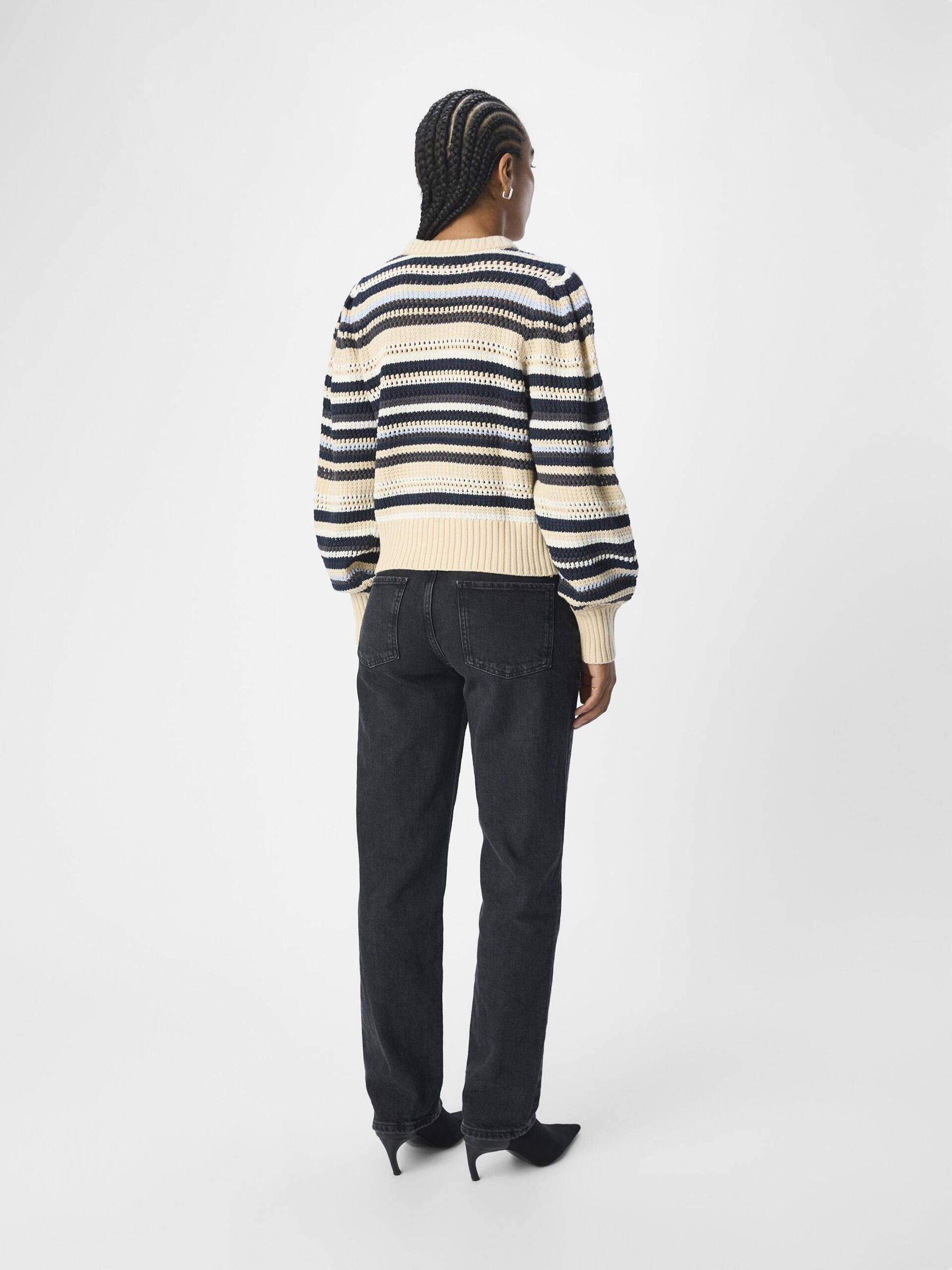 Carousel image - STRIPED JUMPER, Sandshell | 3