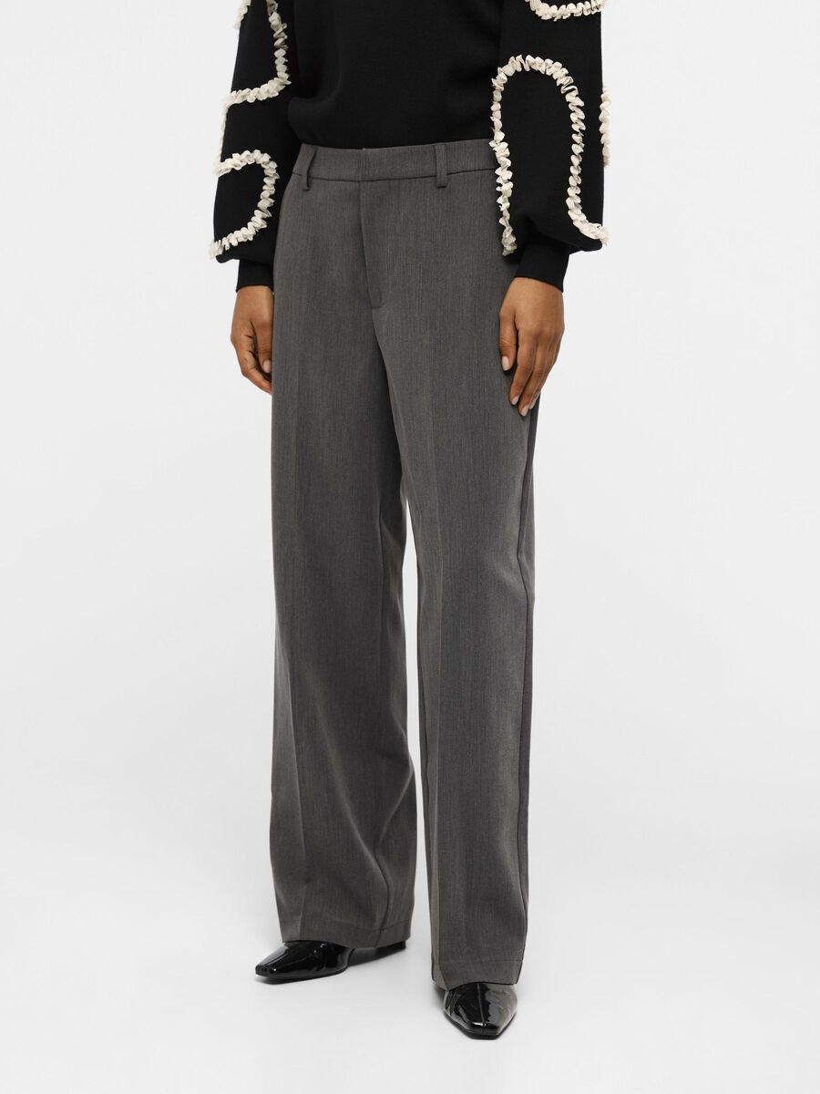 OBJECT OBJSIGRID TROUSERS, Medium Grey Melange, highres - 23041828_MediumGreyMelange_1073911_003.jpg