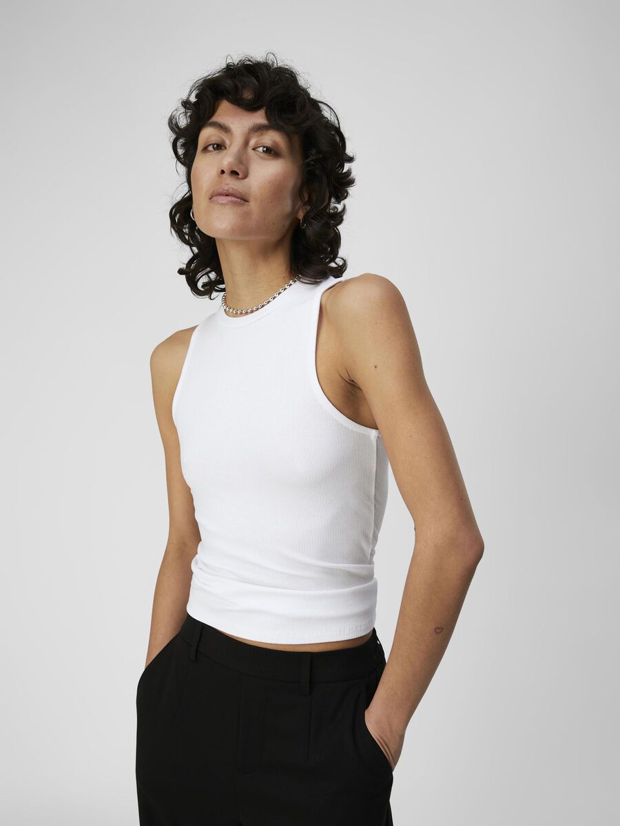 Object Collectors Item RUND HALS ERMELØS TOPP, White, highres - 23034452_White_003.jpg