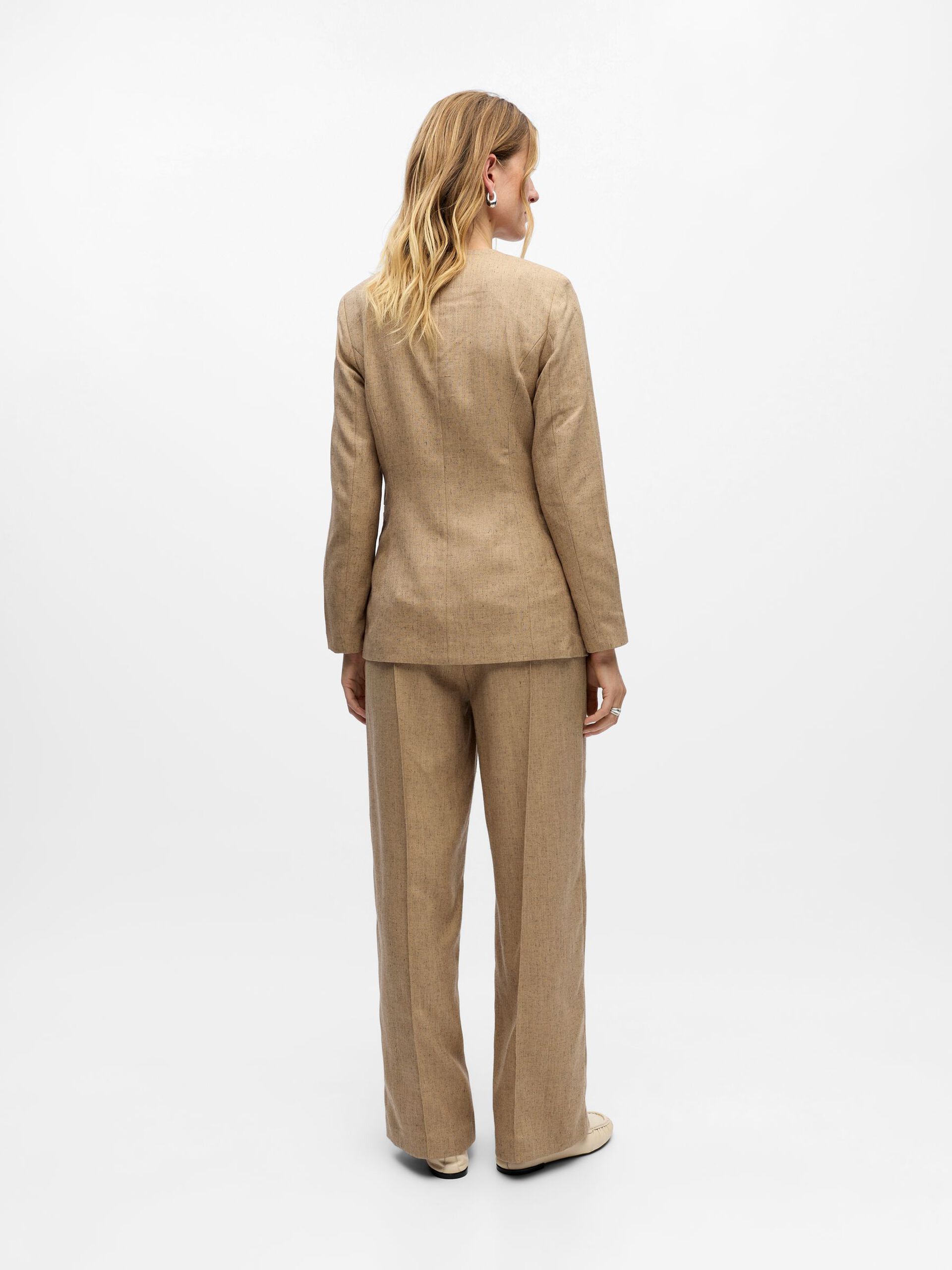 Carousel image - DOUBLE-BREASTED BLAZER, Tannin | 3