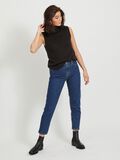 Product image thumbnail - KNITTED ROLL NECK WAISTCOAT, Black | 5