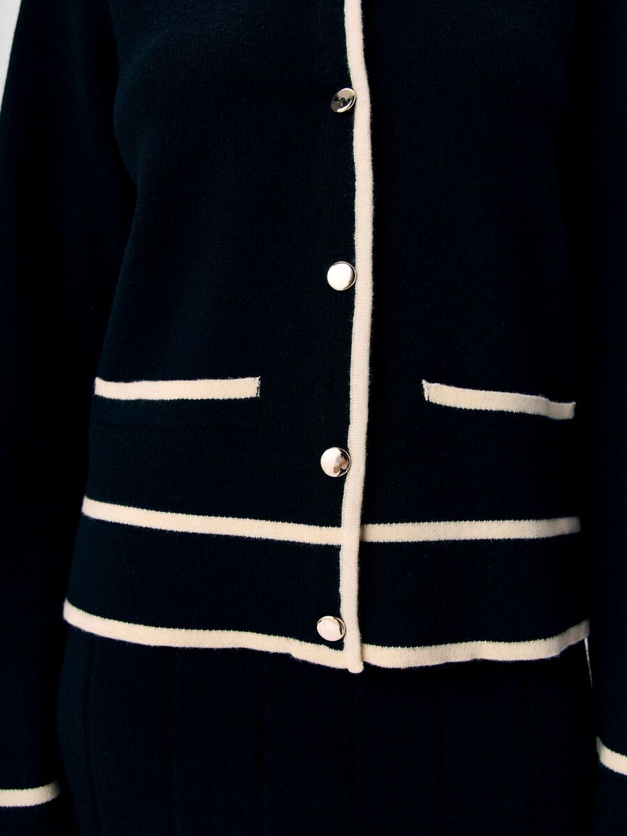 Carousel image - EN MAILLE CARDIGAN, Black | 5