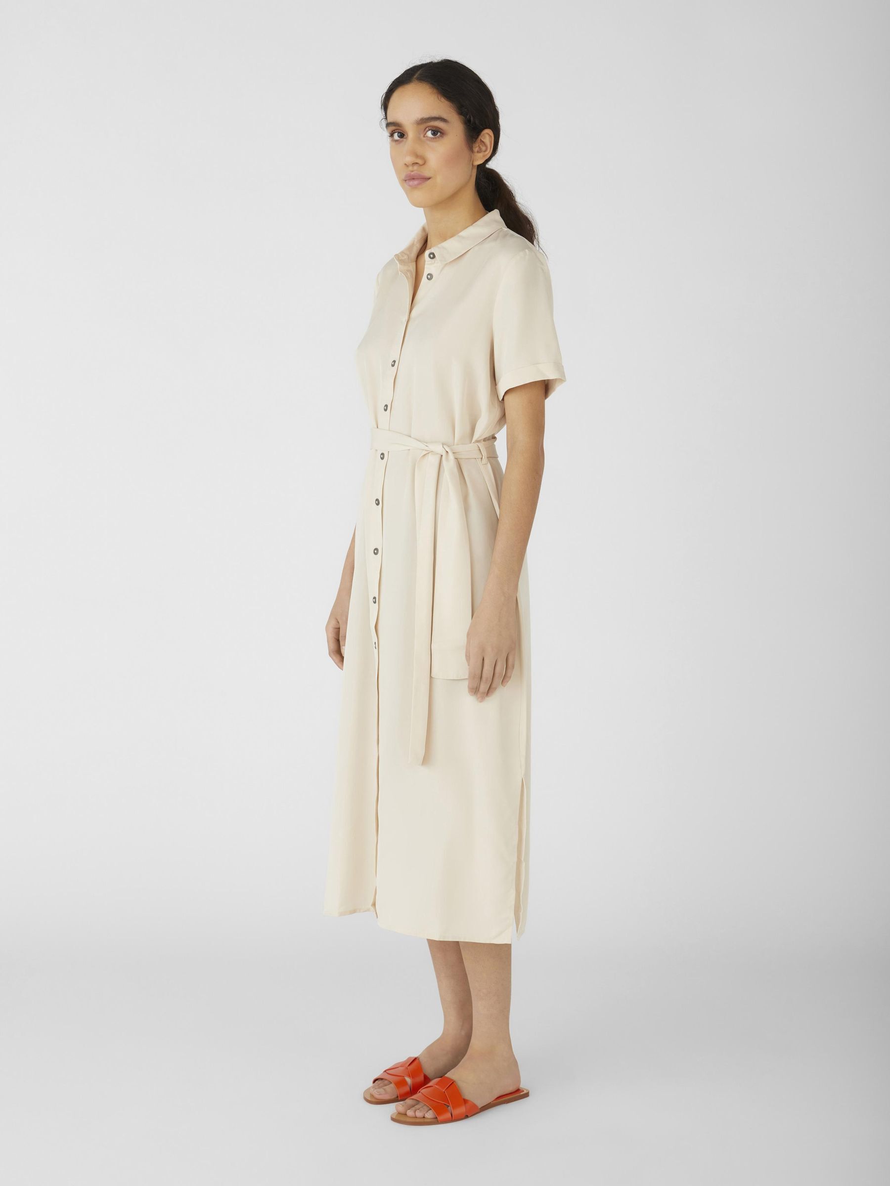 Whistles bella linen shirt dress 2025