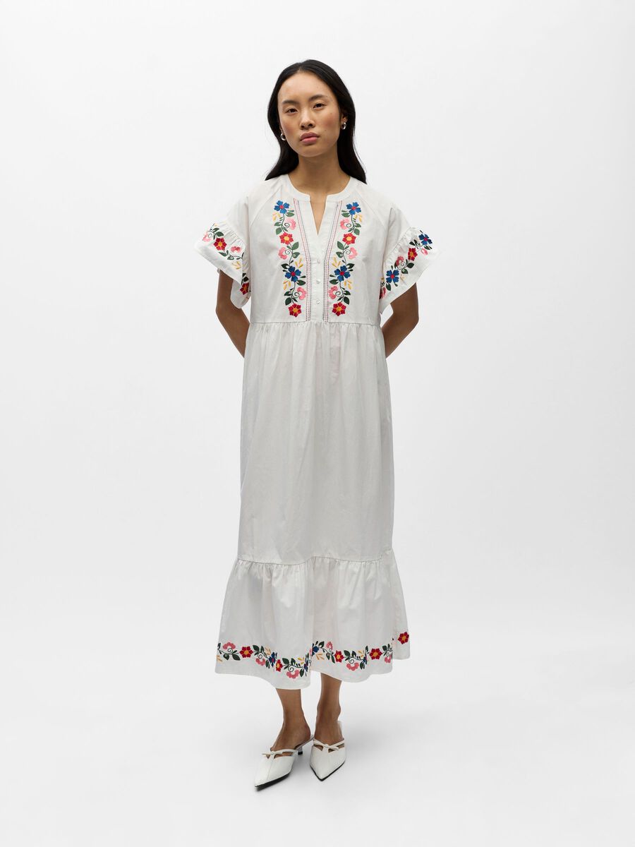 Product carousel image - BESTICKTES MAXIKLEID, Tofu | 1