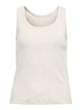 Product image thumbnail - KLASSISK RIBBET TANKTOP, Humus | 1
