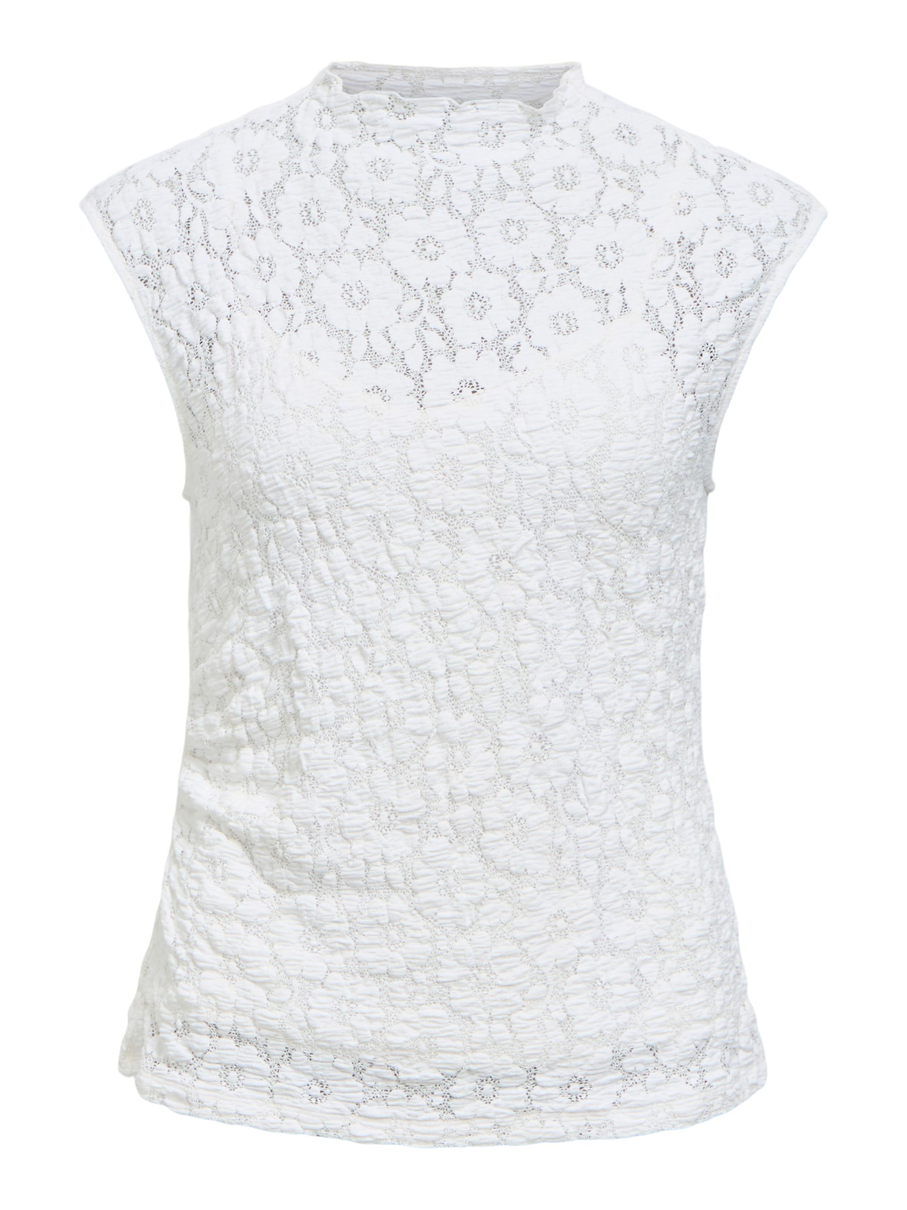 SLEEVELESS LACE TOP | White | .OBJECT CI Austria