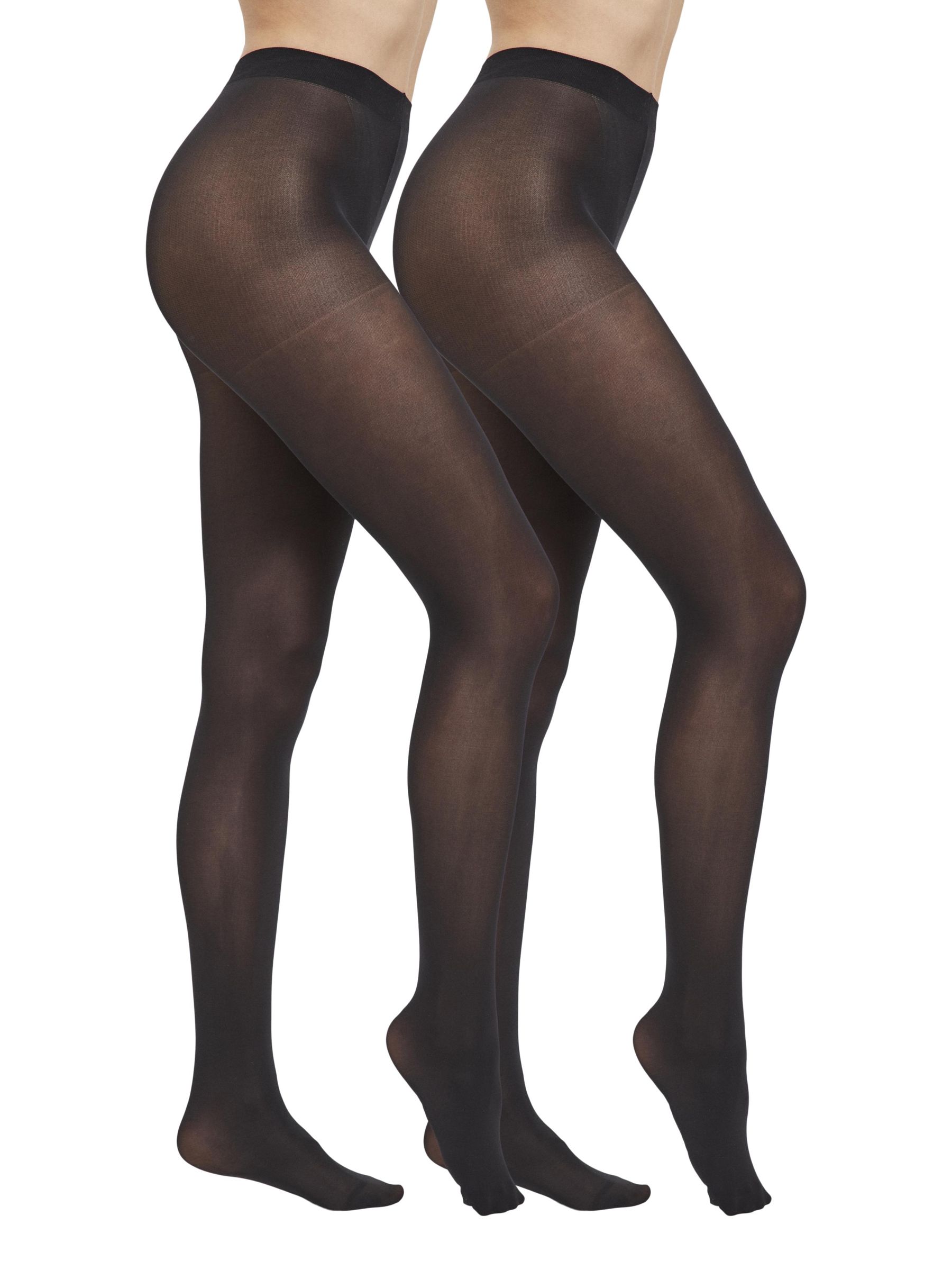 2-PACK 40 DENIER TIGHTS | Black | .OBJECT CI UK