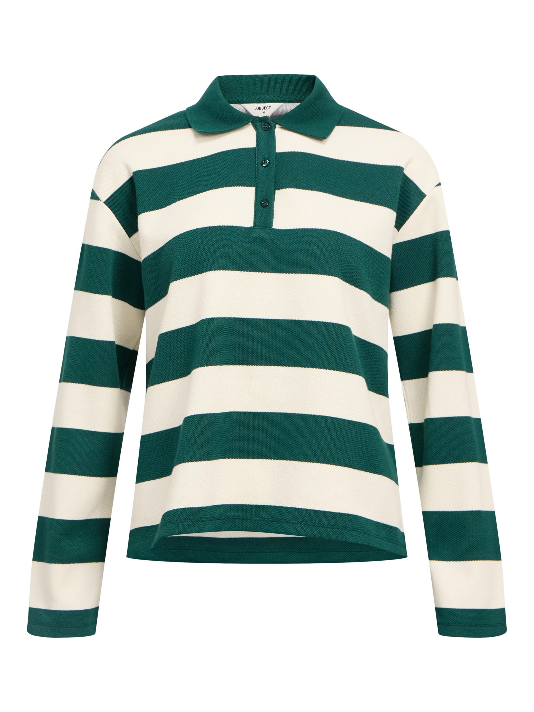 STRIPED POLO SHIRT Green .OBJECT CI UK