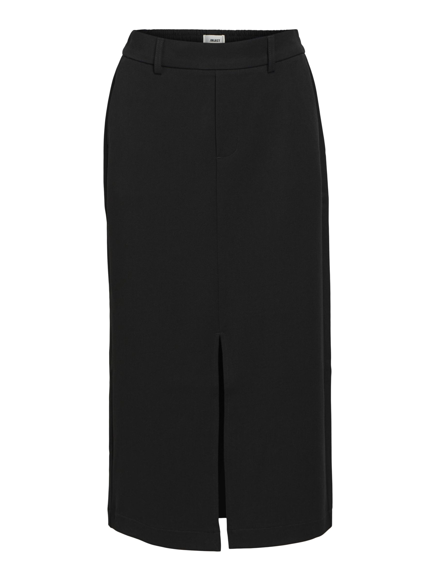 OBJLISA MIDI SKIRT | Black | .OBJECT CI Belgium
