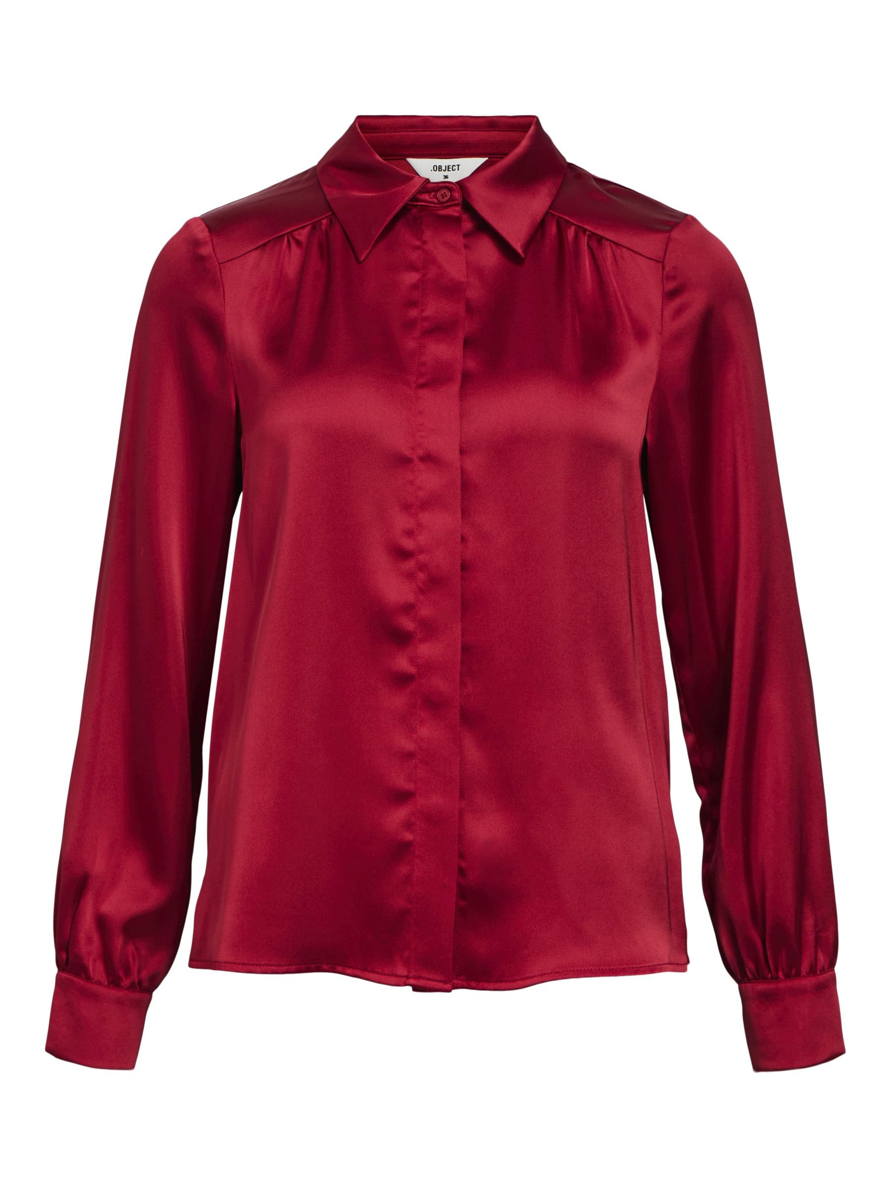 Chemise rouge satin on sale