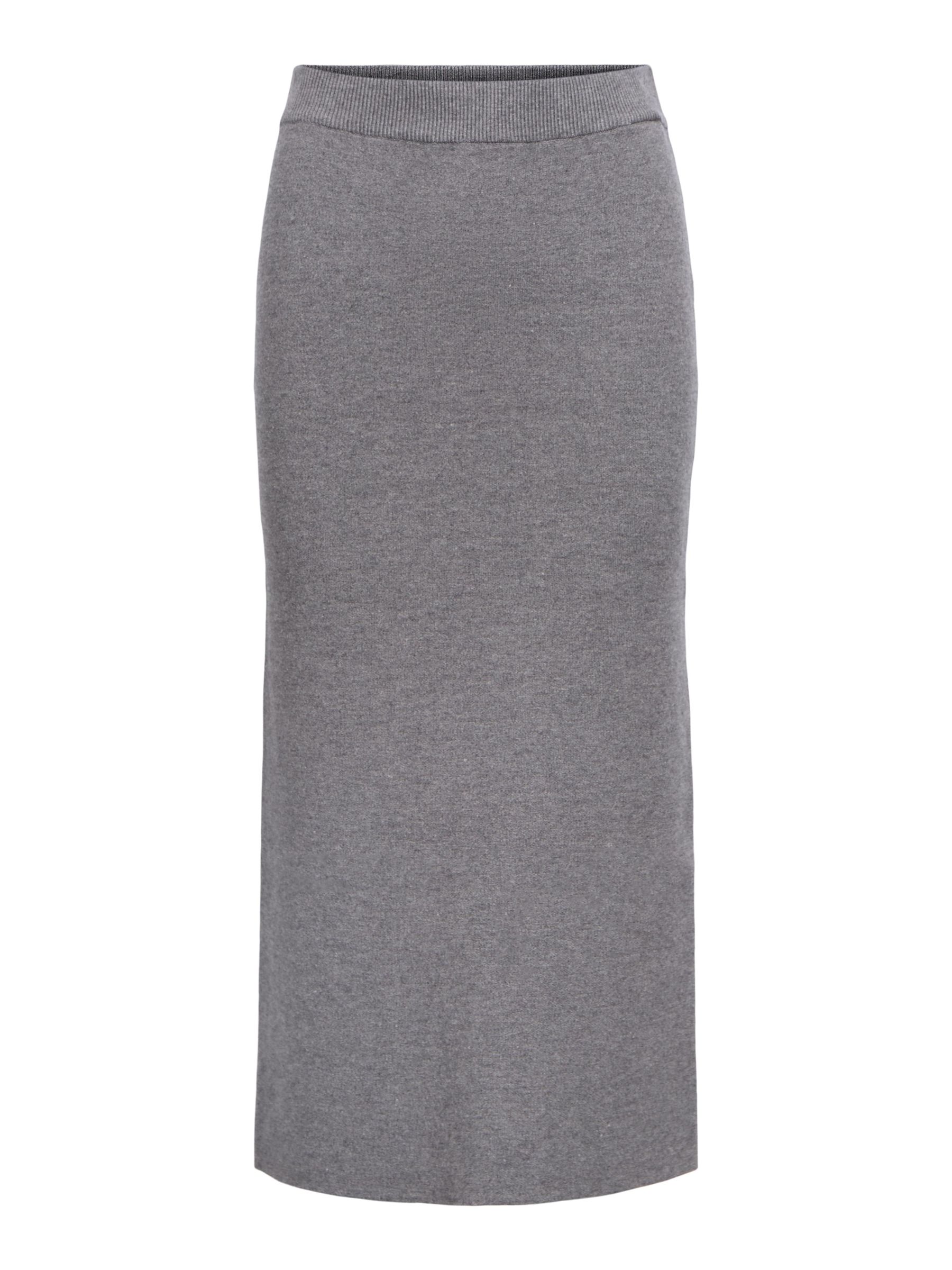 KNITTED MAXI SKIRT | Grey | .OBJECT CI UK