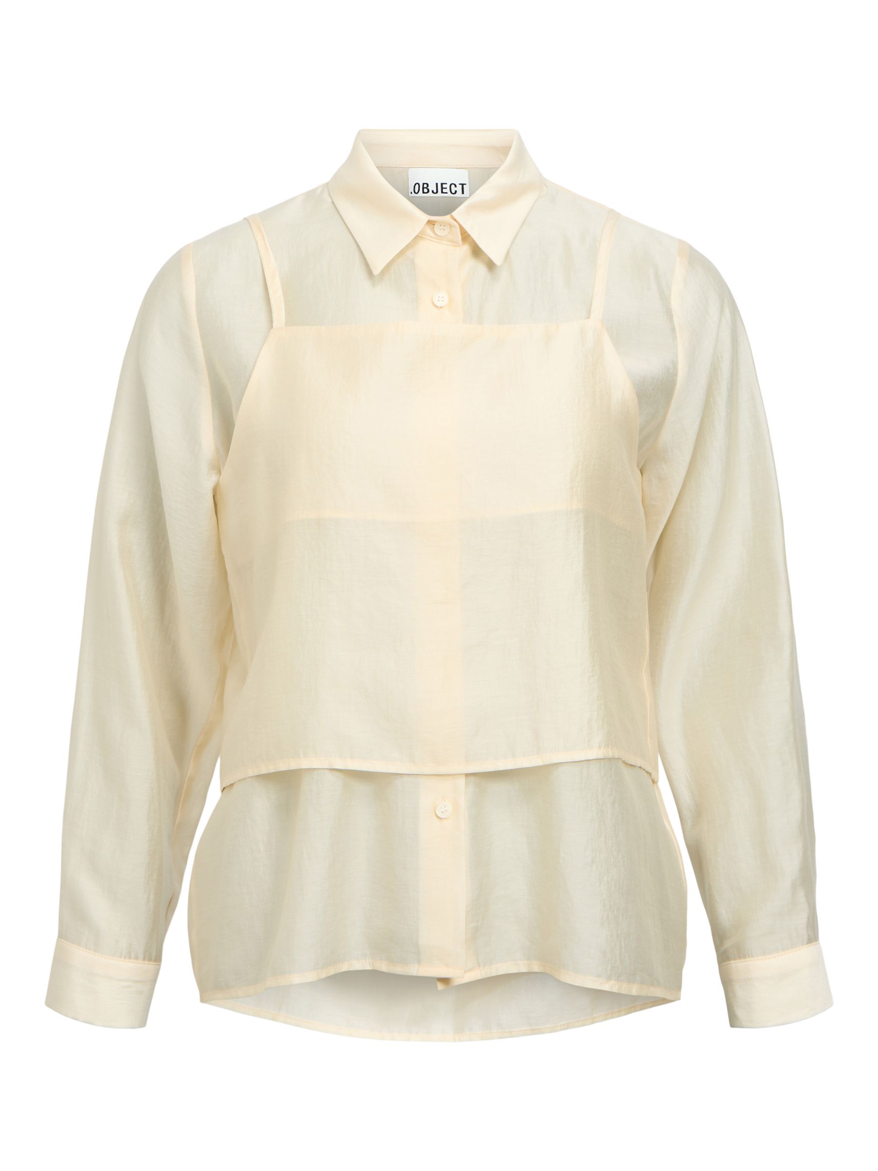 SHEER LAYERED SHIRT | Grey | .OBJECT CI Italy