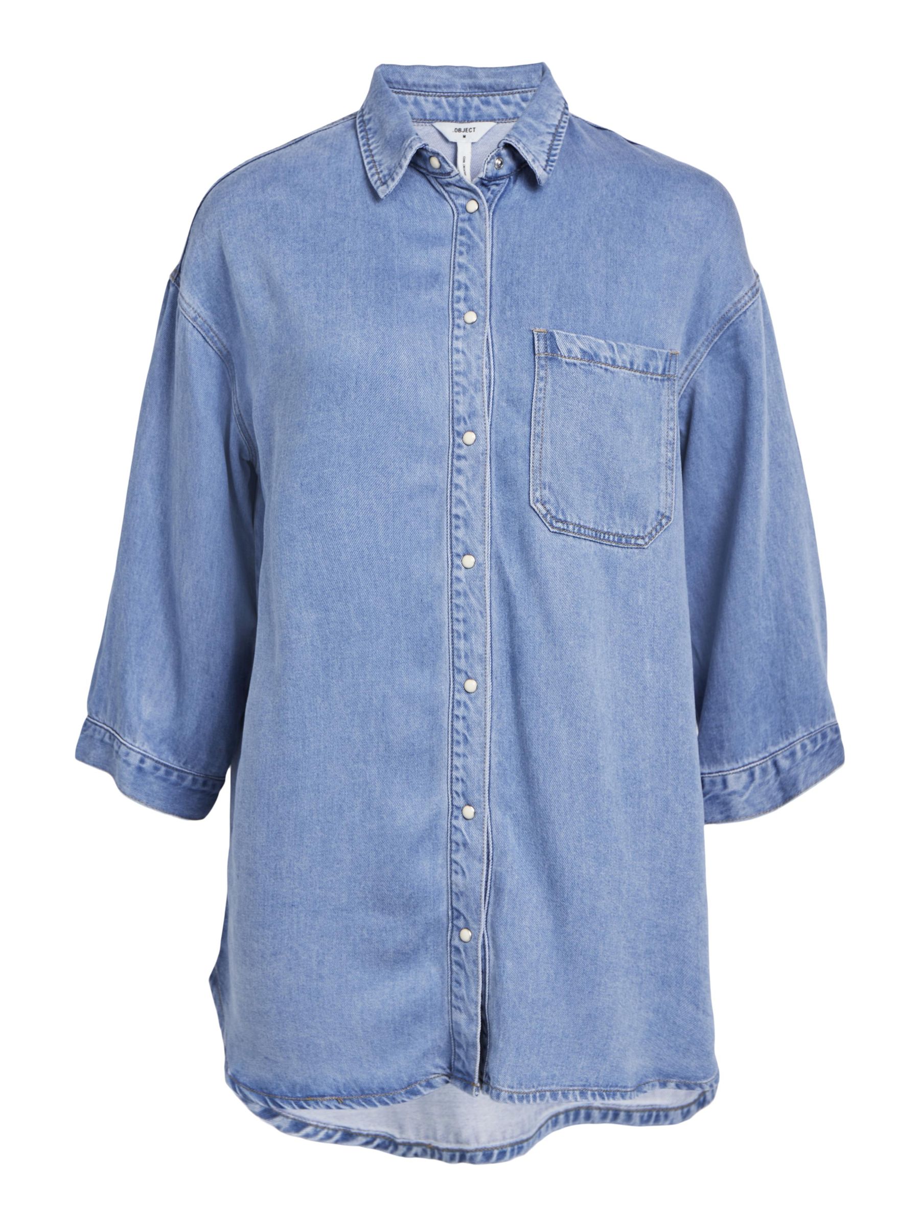 LOOSE DENIM SHIRT | Blue | .OBJECT CI UK