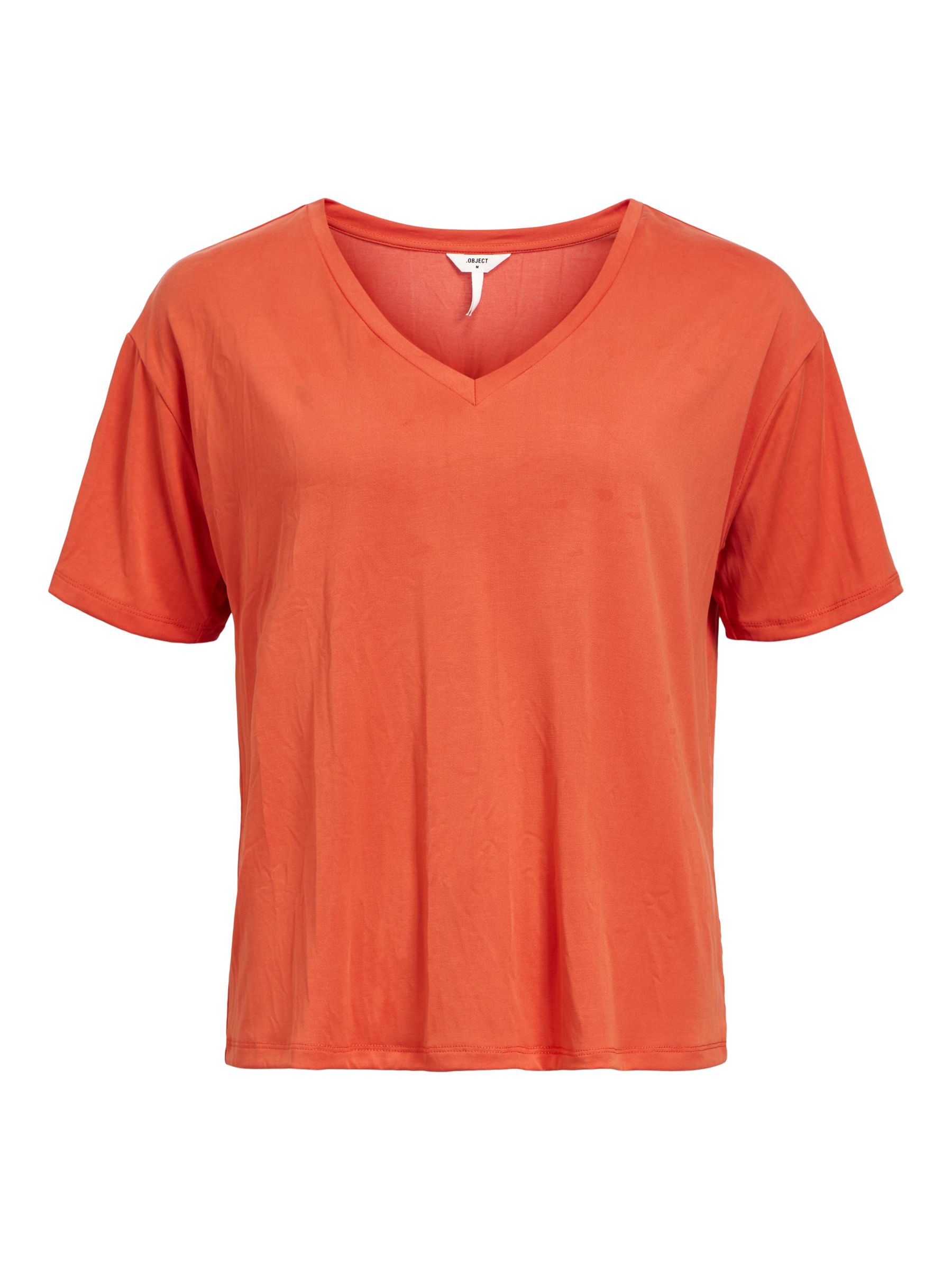 Sweat-shirt Col V COS – Orange, Taille XS (femme, Neuf Sans étiquette)