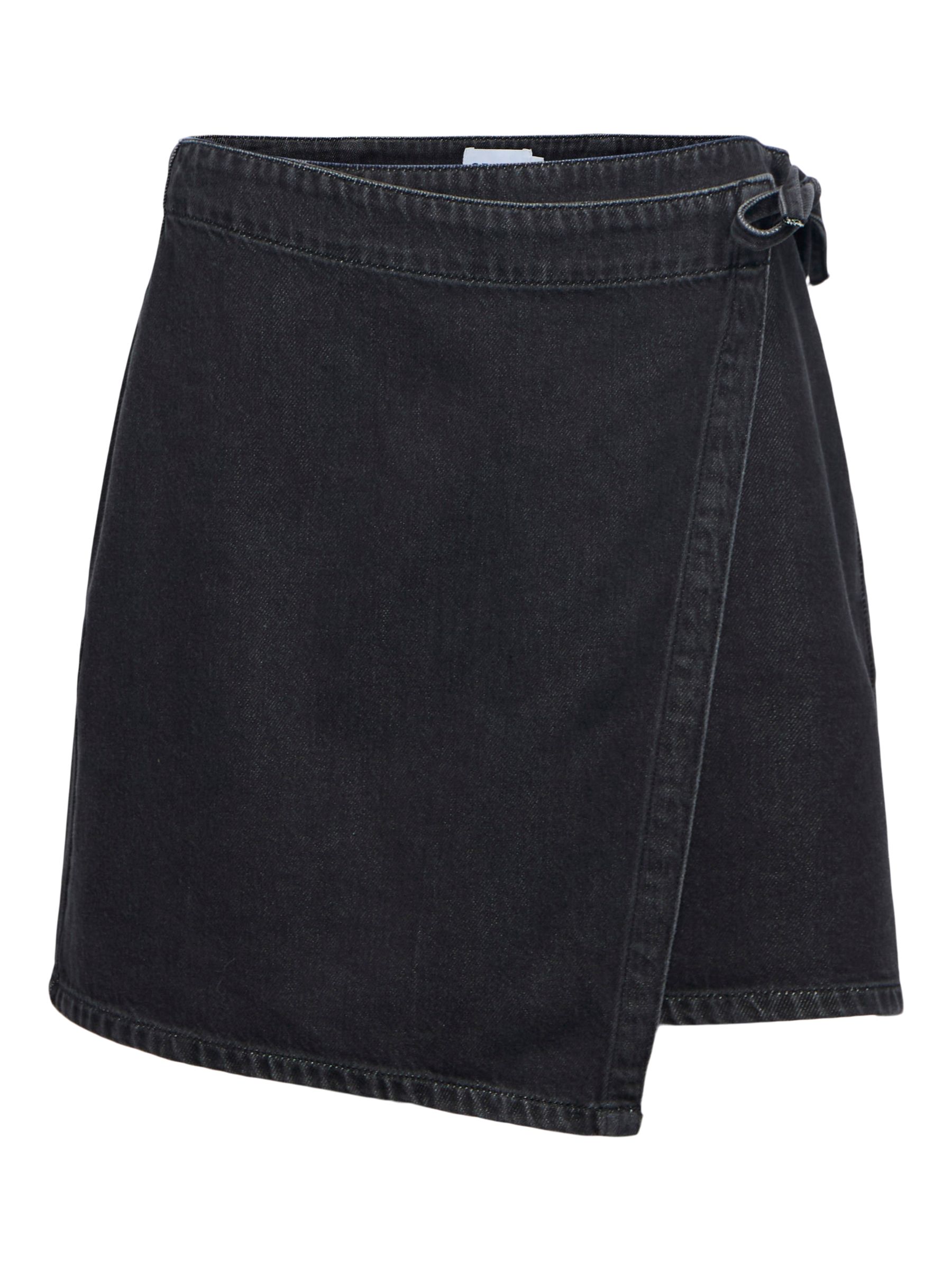 DENIM WRAP SKIRT | Black | .OBJECT CI Belgium