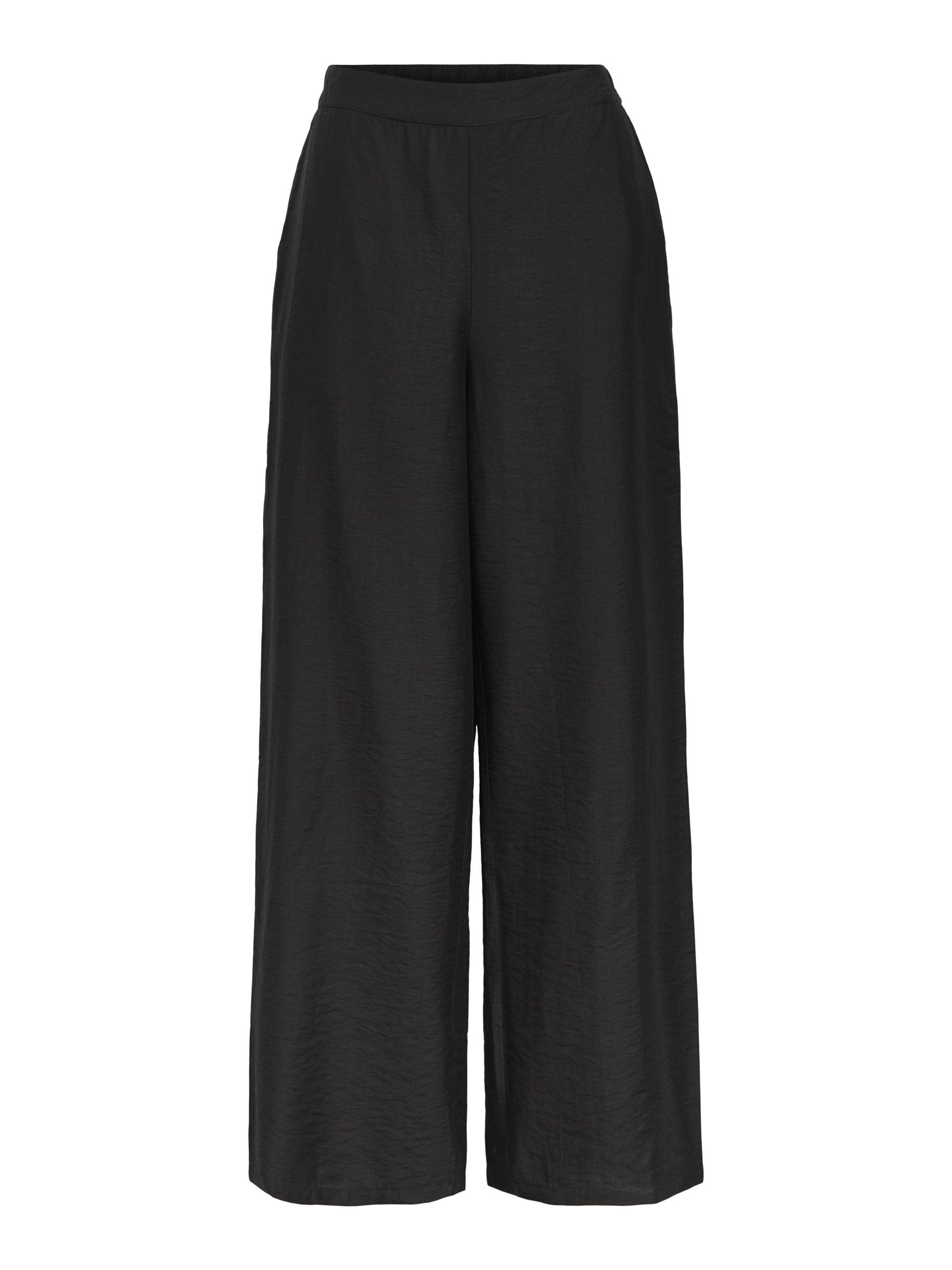 ★★Adairs★★ Wide Woven Pants Black IW5487 Clothing - Wide Leg Woven Pants - Black | adidas Israel