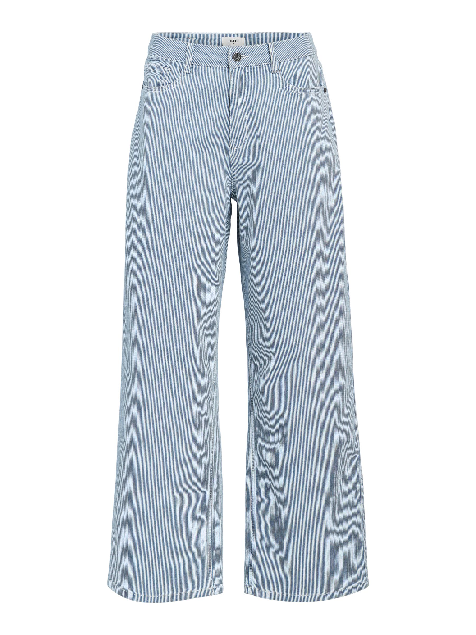 PINSTRIPE WIDE FIT JEANS Blue .OBJECT CI UK