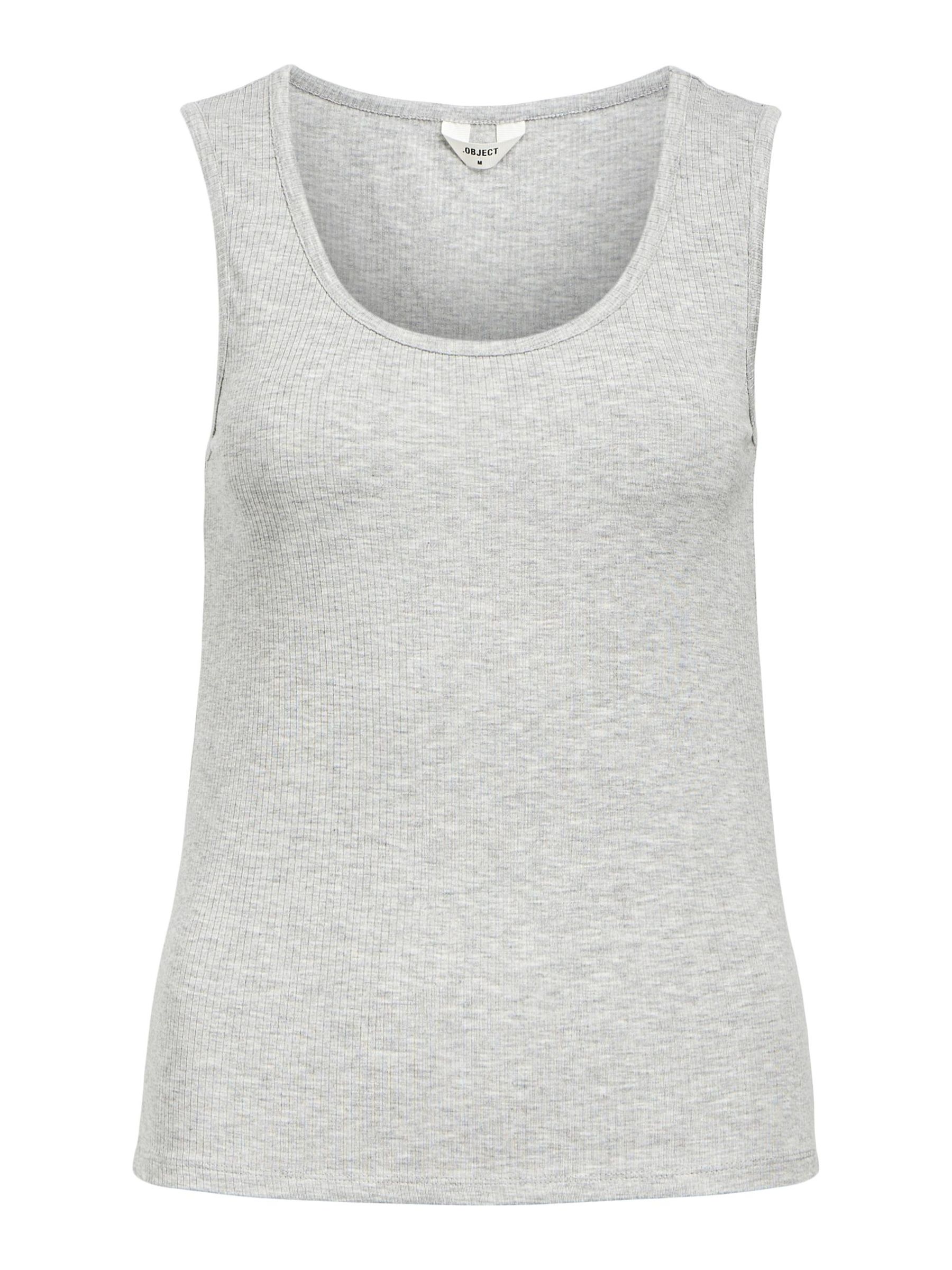 トップス Nida Tank Grey Melange BASERANGE_NIDA_TANK_VERBA_PURP